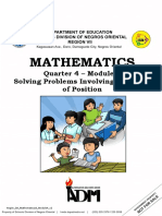 Mathematics: Quarter 4 - Module 4 Solving Problems Involving Measures of Position