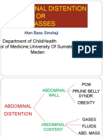 Abdominal Distention OR Masses: Atan Baas Sinuhaji