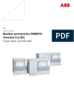 Busbar Protection REB670 Version 2.2 IEC: Type Test Certificate