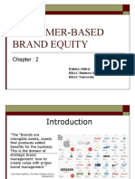 Customer-Based Brand Equity: Rahma Akhter BRAC Business School BRAC University