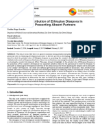 The Potential Contribution of Ethiopian Diaspora in Development: The Presenting Absent Partners