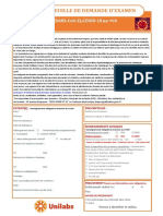 Feuille de Demande D'Examen: Coronavirus (Sars-Cov-2), Covid-19