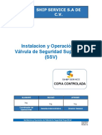 Instalacion y Operación de Válvula de Seguridad Superficial (SSV)