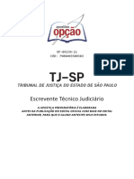 TJ-SP: Escrevente Técnico Judiciário