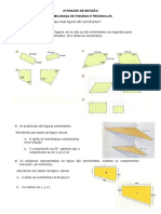 Atividade de Revisão Semelhança de Figuras E Triângulos