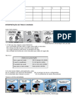 Interpretação de Tiras e Charges