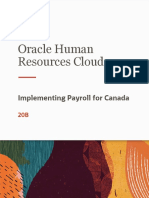 Oracle Human Resources Cloud: Implementing Payroll For Canada