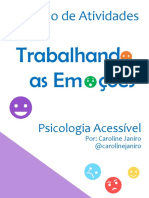 Caderno de Atividades Trabalhando As emoÇÕes