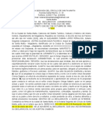 Declaracion Extrajuicio - Astrid Daza Pacheco