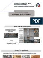 Universidad Nacional Agraria La Molina: Análisis Granulométrico Por Tamizado
