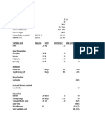 Sugar Beans Production Budget