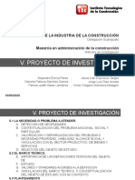 V. Proyecto de Investigación