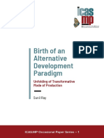 Birth of An Alternative Development Paradigm: Unfolding of Transformative Mode of Production