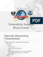 Bryan Conner Vulnerability Scanning