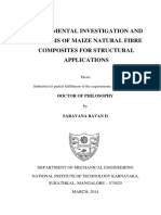 Experimental Investigation and Analysis of Maize Natural Fibre Composites For Structural Applications