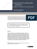 The Causalist Current in Bolivian Legislation: La Corriente Causalista en La Legislación Boliviana