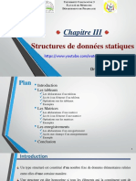 Chapitre III: Structures de Données Statiques