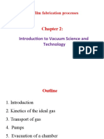 Introduction To Vacuum Science and Technology: Thin Film Fabrication Processes