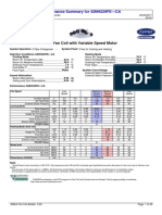 Performance Summary For 42NH229FE - CA: 42NH Ductable in Room Fan Coil With Variable Speed Motor