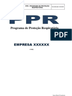 Programa de Proteção Respiratória: Empresa XXXXXX