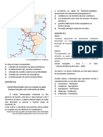 QUESTÃO 01 - Examine o Mapa.: Texto I