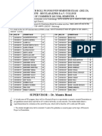 Student Supervisor List For Research Project 2022-24