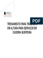 Treinamento para Cadeira Suspensa