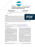 Role of Void Orientation and Shape On The Electric Field Distortion in High Voltage Cable