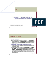 Capítulo 2: Conceptos y Arquitectura de Los Sistemas de Bases de Datos