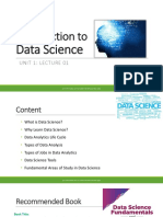 Introduction To: Data Science