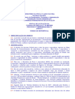 Termo de Referência de Estudo Ministerio Da Pesca Exemplo