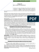 C 2 Methods of Comparing Alternative Proposals