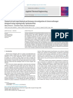 Numerical and Experimental Performance Investigation of A Heat Exchanger