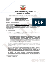 Registro de Videovigilancia de Las Puertas Del Despacho Presidencial Es Información Pública y No Puede Ser Restringida Por Razones de Seguridad