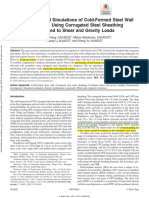 (2017 Zhang) Corrugated SPSW Under Lateral and Gravity Load