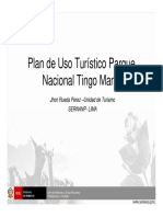 Plan de Uso Turistico PNTM