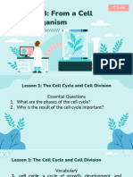 Life Chapter 3 From A Cell To An Organism