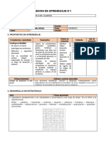 Sesion de Aprendizaje N°1: 1. Datos Informativos