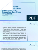 Manejo Clínico Da Depressão: Técnicas Específicas para Pacientes Com Risco de Suicídio