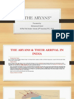 "The Aryans": Presented By: Muhammad Irshad M.Phil Pak Studies' Scholar (2 Semester) PSC, UOP