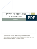 Types of Business Ownership