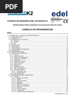 Consola de Programación: Cuadros de Maniobra Edel Advanced K2