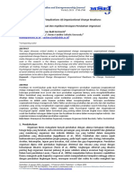 Contextual Factors and Implications of Organizational Change Readiness Faktor-Faktor Kontekstual Dan Implikasi Kesiapan Perubahan Organisasi