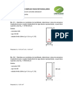 Lista 1 - Flexão Simples Vigas Retangulares: Resposta: A 9,15 CM Ea' 0,10 CM