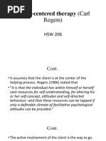 Client-Centered Therapy (Carl Rogers)