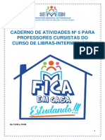 Atividades para Curso de Libras - Intermediário 15 A 19.06