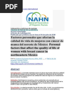 8-2018-Factores Personales Que Afectan La Calidad de Vida de Mujer Con Cáncer de Mama Del Noreste de México