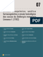 Estudo Fitoquímico, Análise Farmacognóstica e Ensaio Toxicológico Das Cascas Da Dalbergia Monetaria Linnaeus F. (1782)