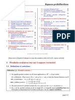 Espaces Prehilbertiens Reels