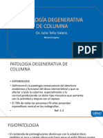 Mehu108 - U1 - T5 - PATOLOGIA DEGENERATIVA DE COLUMNA